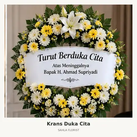 Krans Bunga Duka Maluku Tengah